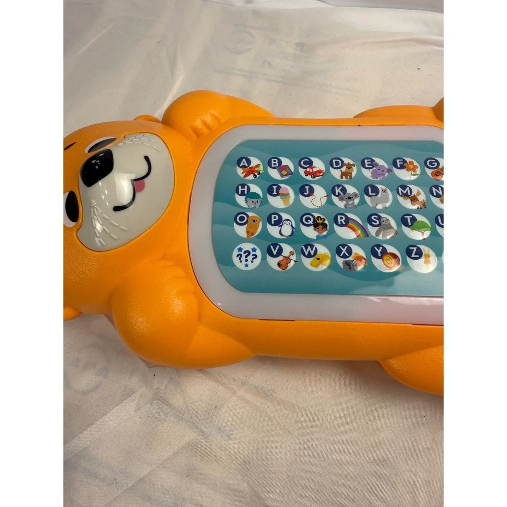 Fisher-Price Linkimals A to Z Otter Interactive Toddler Learning Toy Orange